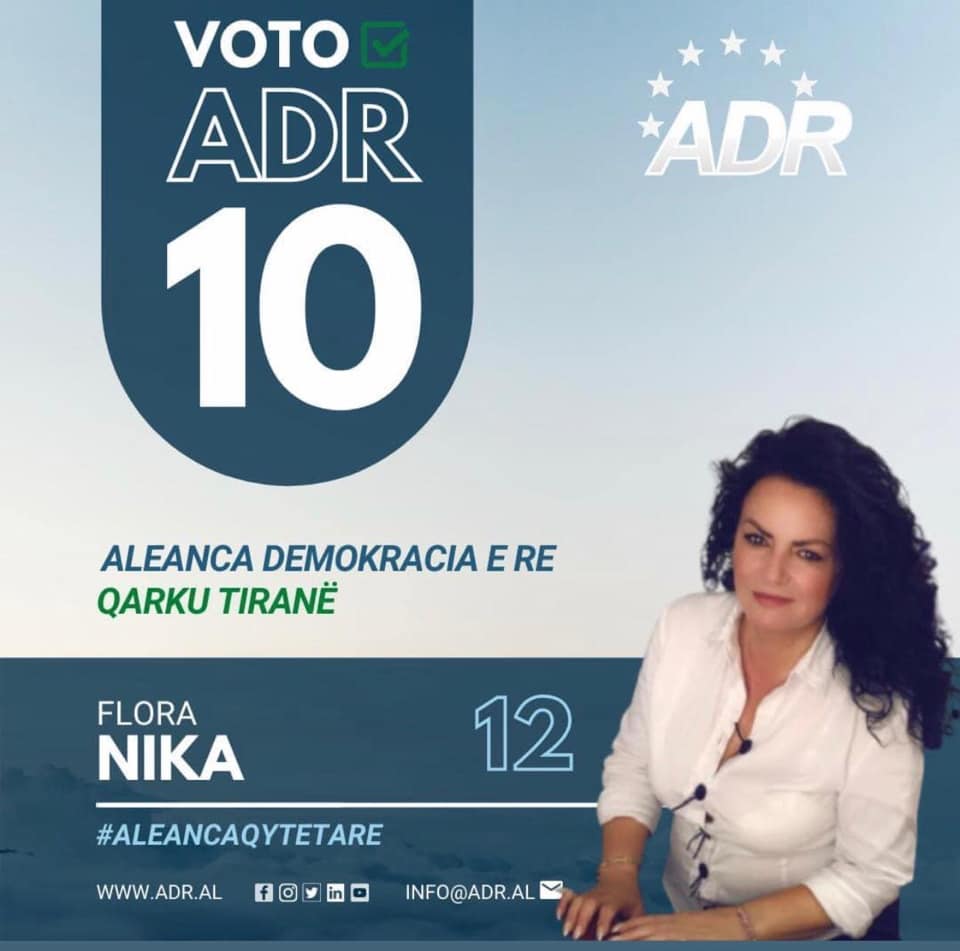 Biznesmenja e suksesshme që shfaq ambiciet për politikën, Flora Nika: Politika shqiptare është ngërthyer në hallkat e oligarkëve që kontrollojnë gjithcka! Vota për ADR, nevojë për ndryshim