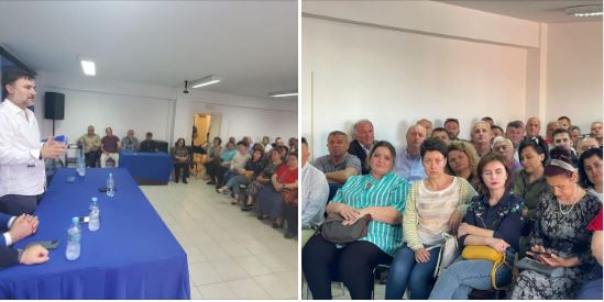 Alibeaj takime me strukturat e PD në Fier, e shoqërojnë deputetët e qarkut