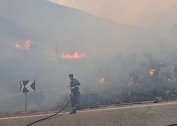 Situatë kritike me vatra e zjarrit në Malin e Gjerë në Gjirokastër, ushtria luftë me flakët