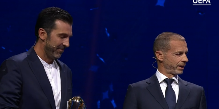 “Portieri më i mirë në historinë e futbollit”, presidenti i UEFA-s nderon Gigi Buffon