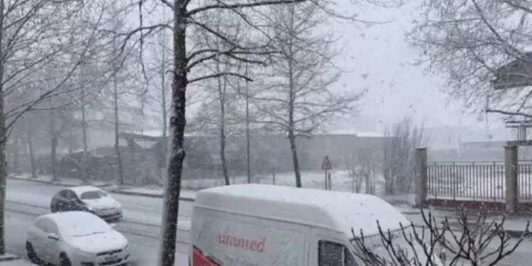 Korça mbulohet nga dëbora