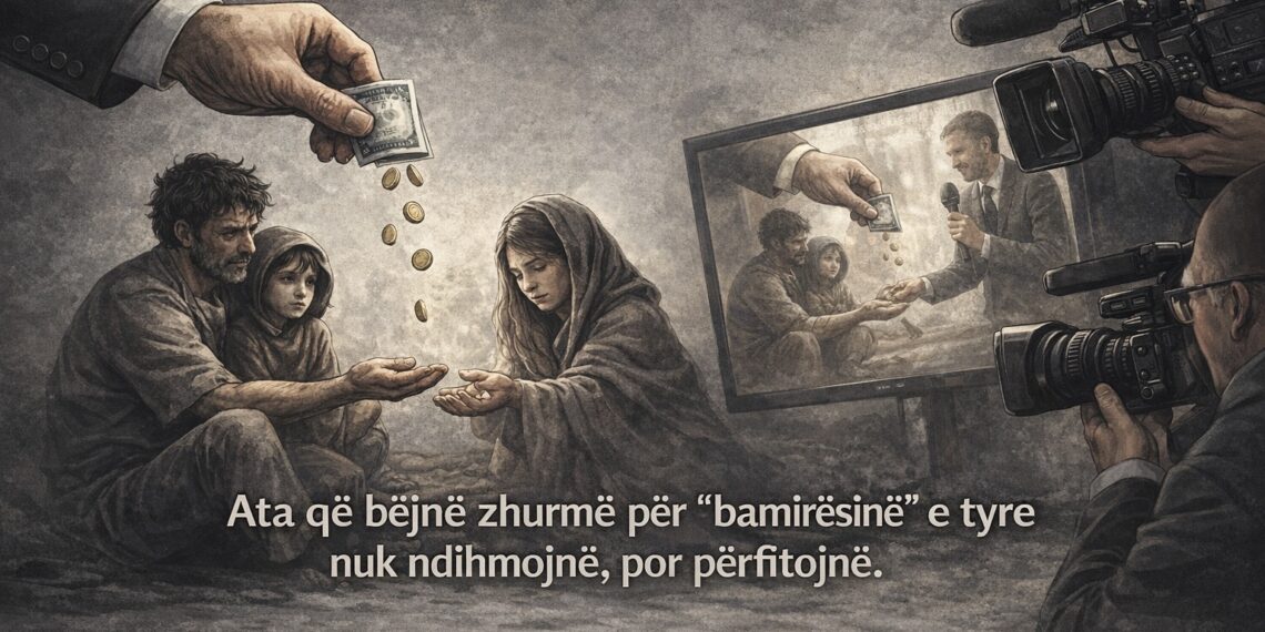 Nga Sokol Gjoni: Kur ndihma shndërrohet në spektakël, ajo pushon së qeni njerëzore