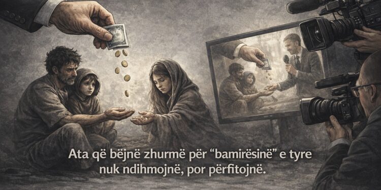Nga Sokol Gjoni: Kur ndihma shndërrohet në spektakël, ajo pushon së qeni njerëzore