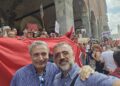 Eduart Ndocaj i bashkohet protestës së shqiptarëve në Milano për çështjen e Zvërnecit